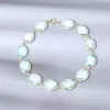 41ctw Oval Cut Aquamarine Vintage Statement Bracelet