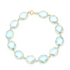 41ctw Oval Cut Aquamarine Vintage Statement Bracelet