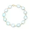 41ctw Oval Cut Aquamarine Vintage Statement Bracelet
