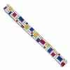 50ctw Multicolor Sapphire Four Row Statement Bracelet