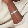 8ctw Gradient Blue and White Sapphire Bypass Bangle