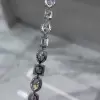 30ctw Multi-cut White Sapphire Halo Statement Bracelet