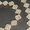 28ctw Round Cut Clover Statement Bracelet