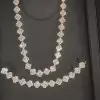 28ctw Round Cut Clover Statement Bracelet
