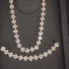 50ctw Round Cut Clustered Clover Statement Necklace
