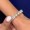 40ctw 8MM Round Cut White Sapphire Classic Bangle