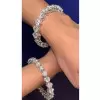 40ctw 8MM Round Cut White Sapphire Classic Bangle