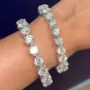 40ctw 8MM Round Cut White Sapphire Classic Bangle