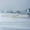 6ctw Two Row Paved White Sapphire Knot Bangle
