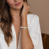 6ctw Two Row Paved White Sapphire Knot Bangle