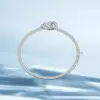 6ctw Two Row Paved White Sapphire Knot Bangle