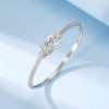 5ctw Baguette and Round Cut White Sapphire Infinity Bangle
