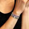 14ctw Baguette Cut Multicolor Sapphire Rainbow Bracelet