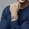 14ctw Baguette Cut Multicolor Sapphire Rainbow Bracelet