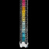 14ctw Baguette Cut Multicolor Sapphire Rainbow Bracelet