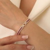 11ctw Princess Cut Blue Sapphire/Ruby Tennis Bracelet