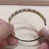 13ctw Oval Cut Multicolor Sapphire Rainbow Bangle