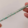 27ctw Emerald Vintage Curving Tennis Bracelet