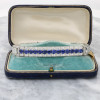 16ctw Round Cut Blue Sapphire Vintage Bracelet