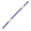 16ctw Round Cut Blue Sapphire Vintage Bracelet