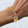 22ctw Sapphrie and Ruby Intertwined Vintage Wide Bracelet
