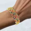 22ctw Sapphrie and Ruby Intertwined Vintage Wide Bracelet