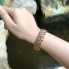 22ctw Sapphrie and Ruby Intertwined Vintage Wide Bracelet