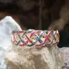22ctw Sapphrie and Ruby Intertwined Vintage Wide Bracelet