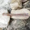22ctw Sapphrie and Ruby Intertwined Vintage Wide Bracelet