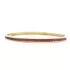 Baguette Cut Multicolor Sapphire Stackable Bangle