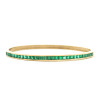 Baguette Cut Multicolor Sapphire Stackable Bangle