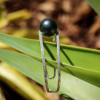 13MM Black Pearl White Sapphire Paved Split Shank Bangle 