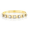 8ctw Round Cut Two Tone Modern Vintage Inspired Bangle