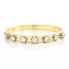 8ctw Round Cut Two Tone Modern Vintage Inspired Bangle