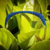 Blue Sapphire Or Ruby Paved Two Tone Square Bangle