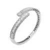 11ctw Emerald Cut White Sapphire Bypass Bangle