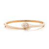 1.5ct Pear Cut Modern Simple Serpent Bangle