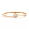 1.5ct Pear Cut Modern Simple Serpent Bangle
