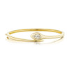 1.5ct Pear Cut Modern Simple Serpent Bangle