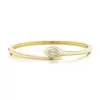 1.5ct Pear Cut Modern Simple Serpent Bangle