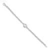 2.7ct Round Cut Pendant Link Chain Bracelet