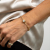 2.7ct Round Cut Pendant Link Chain Bracelet