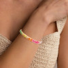6ctw Round Cut Multicolor Sapphire Paved Rainbow Bangle