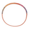 6ctw Round Cut Multicolor Sapphire Paved Rainbow Bangle