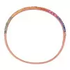 6ctw Round Cut Multicolor Sapphire Paved Rainbow Bangle