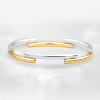 Bezel Set White Sapphire Modern Simple Bangle