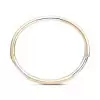 Bezel Set White Sapphire Modern Simple Bangle