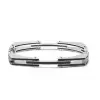 3ctw White Sapphrie Modern Mechanical Style Bold Unisex Bangle