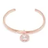 5ct Oval Cut White Sapphire Dangle Simple Bangle