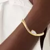 3ct Pear Cut White Sapphire Modern Simple Bangle
